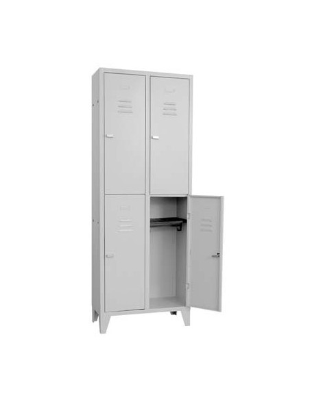 ARMADIO MULTISPOGLIATOIO MONTATO PROMETAL VERN GRIGIO POSTI 4 H.MM 1795 MM  680X350