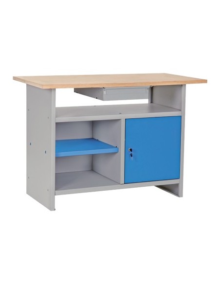 BANCO DA LAVORO SMONTATO PROMETAL PIANO LEGNO H.MM 840 MM 1200X600