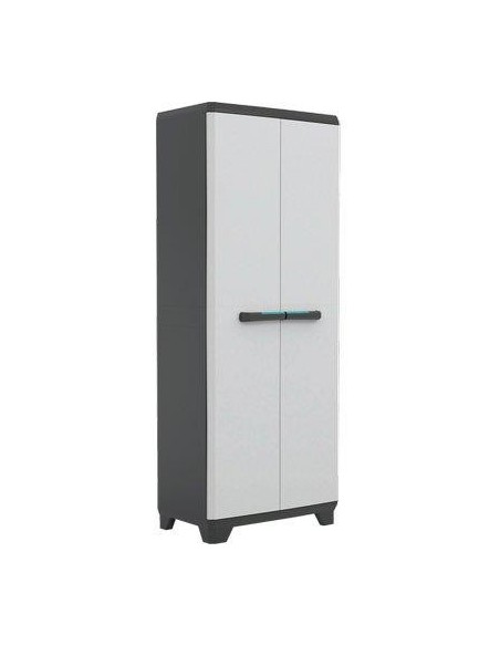 ARMADIO TUTTOPIANI LINEAR KETER PPL GRIGIO NERO 2 ANTE CM 68X39 H.CM 173