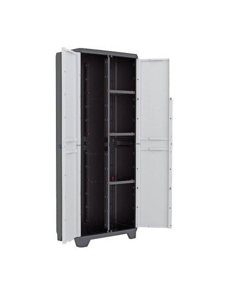 ARMADIO PORTASCOPE LINEAR KETER PPL GRIGIO NERO 2 ANTE CM 68X39 H.CM 173