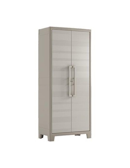 ARMADIO TUTTOPIANI IMPERMEABILE GULLIVER KETER PPL SABBIA BEIGE 2 ANTE CM 80X44 H.CM 182