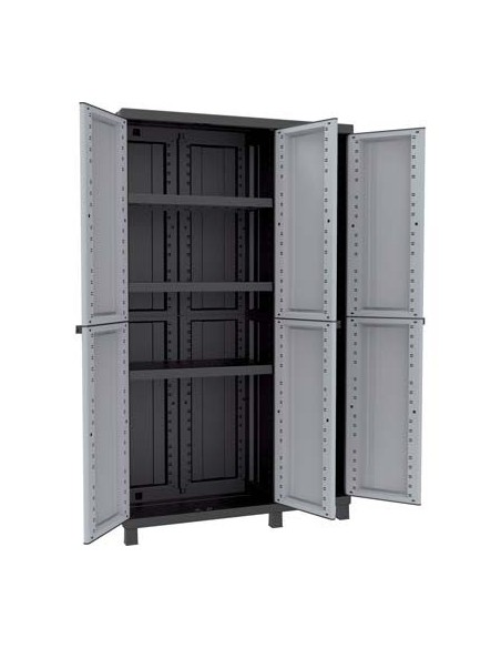 ARMADIO TUTTOPIANI TWIST BLACK TERRY PPL GRIGIO NERO 3 ANTE CM 102X39 H.CM 170