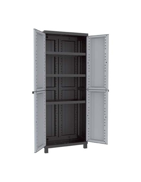 ARMADIO TUTTOPIANI TWIST BLACK TERRY PPL GRIGIO NERO 2 ANTE CM  68X39 H.CM 170