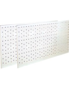 PANNELLO ESPOSITIVO A FORI ASOLATI ACCIAIO VERNICIATO CM 100X50 AVORIO