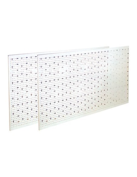 PANNELLO ESPOSITIVO A FORI ASOLATI ACCIAIO VERNICIATO CM 100X50 AVORIO