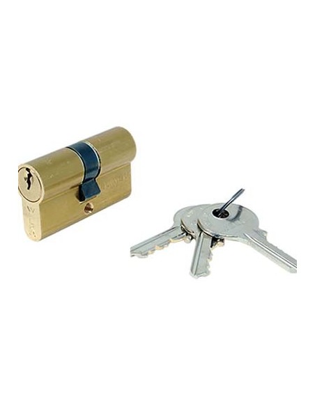 CILINDRO SAGOMATO 700 WELKA OTTONE CHIAVI 3 CAMMA DIN MM 60 27+33