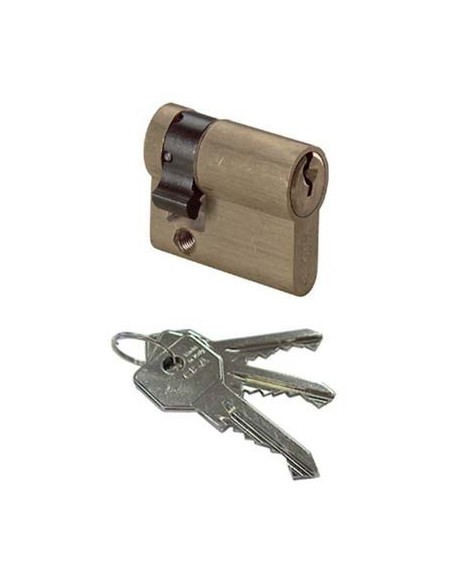 MEZZO CILINDRO SAGOMATO 0G304 KA AR14723 CISA OTTONE CHIAVI 3 KA CAMMA DIN MM 40 30+10