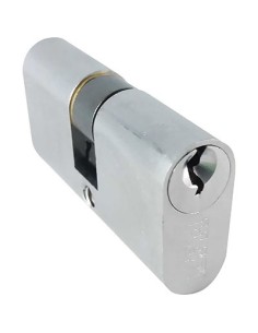 CILINDRO OVALE 2302 CS IBFM OTTONE CROMO SATINATO CHIAVI 3 MM 54 27+27 KA