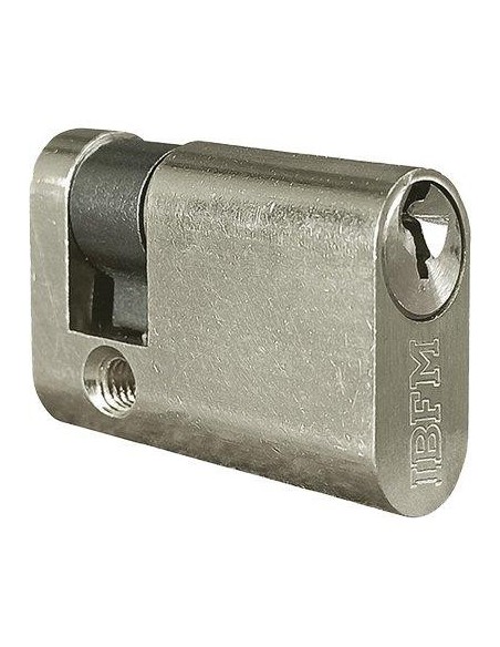 MEZZO CILINDRO OVALE 2401 CS IBFM OTTONE CROMO SATINATO 3 MM 40 30+10