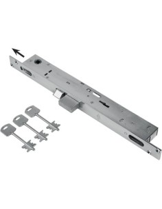SERRATURA MONTANTE INFILARE 6603 FEB B.Q NICH F.MM 25 DM M2 TRIPL+SCR+Q8 E.MM 23