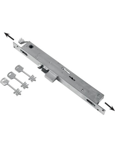 SERRATURA MONTANTE INFILARE ELETTRICA 6703 FEB B.Q INOX F.MM 25 DM M2 TRIP+SCR+Q8 E.MM 23