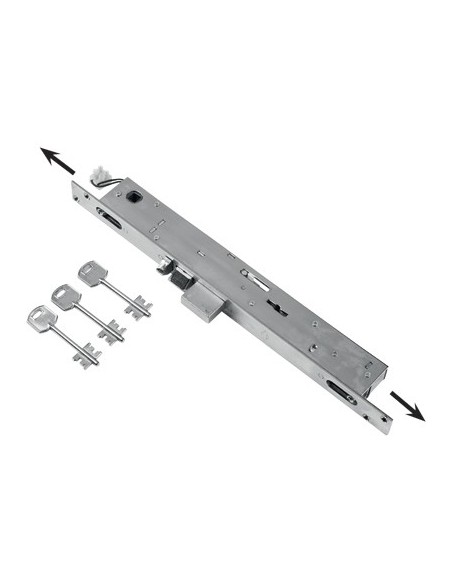 SERRATURA MONTANTE INFILARE ELETTRICA 6703 FEB B.Q INOX F.MM 25 DM M2 TRIP+SCR+Q8 E.MM 23