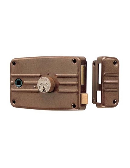 SERRATURA LEGNO APPLICARE 485603 ISEO C.TONDO FISSO M3+SCR+Q8 E.MM 60 DX