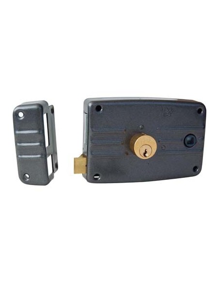 SERRATURA LEGNO APPLICARE 486603 ISEO C.TONDO FISSO M3+SCR+Q8 E.MM 60 SX