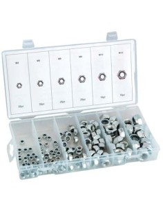 DADO ESAGONALE AUTOBLOCCANTE IN KIT SELF HAND ZINCATO M 4/12 CF - PZ 146