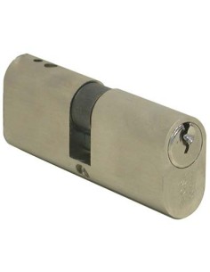 CILINDRO OVALE 08110 LOGO OTTONE CHIAVI 3 MM 63 28+35