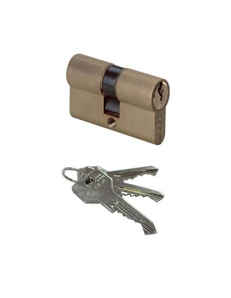 CILINDRO SAGOMATO 0G300 CISA OTTONE CHIAVI 3 CAMMA DIN MM 64 27+37