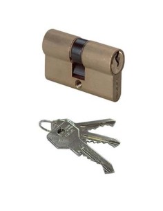 CILINDRO SAGOMATO 0G300 CISA OTTONE CHIAVI 3 CAMMA DIN MM 70 35+35