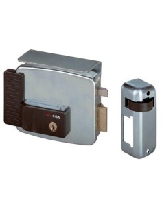 SERRATURA METALLO APPLICARE ELETTRICA 11721 CISA ZINCATA C.TONDO FISSO+SCR+TETT E.MM 50 DX