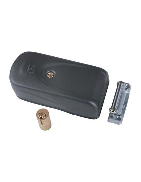 SERRATURA METALLO APPLICARE ELETTRIKA 1A721 CISA ZINCATA C.TONDO FISSO E.MM 50/80 DX/SX