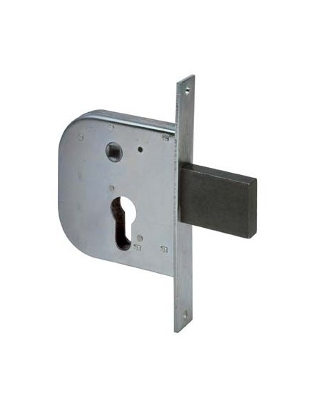 SERRATURA CANCELLO INFILARE 42312 CISA B.Q ZINC F.MM 22 F.SAGOM M1+SCR+Q8 E.MM 50