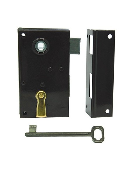 SERRATURA LEGNO APPLICARE 185 BONAITI MAPPA M2+SCR+Q6 E.MM 55 DX