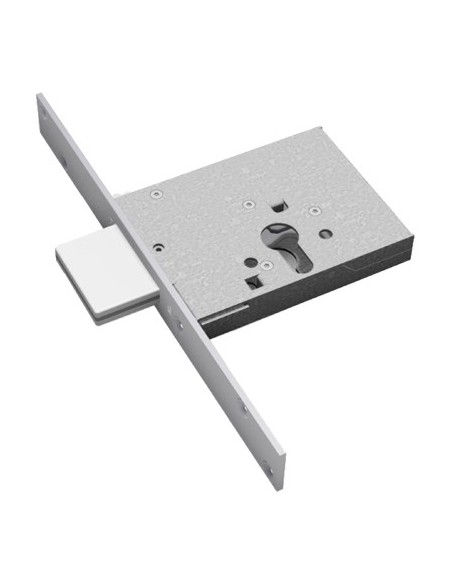 SERRATURA METALLO INFILARE 2051 SECUREMME B.Q ZINC F.MM 25 F.SAGOM M3 H.MM 82 E.MM 70