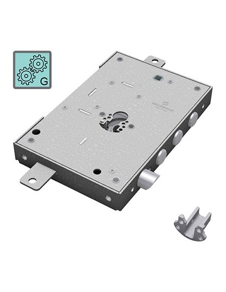 SERRATURA METALLO APPLICARE 2651 SECUREMME F.SAGOM M4 TRIPL+SCR IP.MM 37 E.MM 63 DX/SX