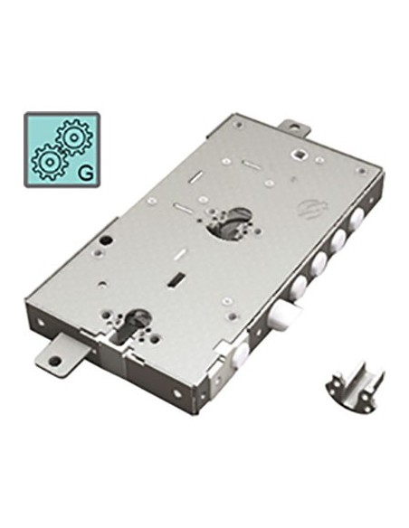 SERRATURA METALLO APPLICARE 2681 SECUREMME DOPPIO F.SAG M4 TRIPL+SCR IP.MM 28 E.MM 63 DX/SX