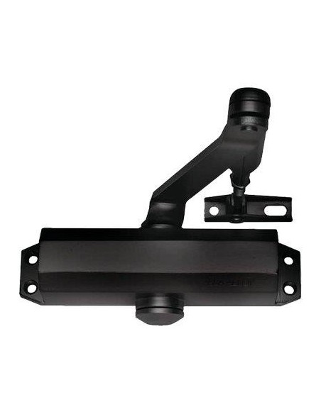 CHIUDIPORTA OLEODINAMICO DC110 ASSA ABLOY VERN NERO FORZA 2/4 + FERMO