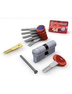 CILINDRO SAGOMATO EVO K64 36-C HAND SECUREMME OTT.NICH.SATIN CHIAVI 5 MM  77 31+46