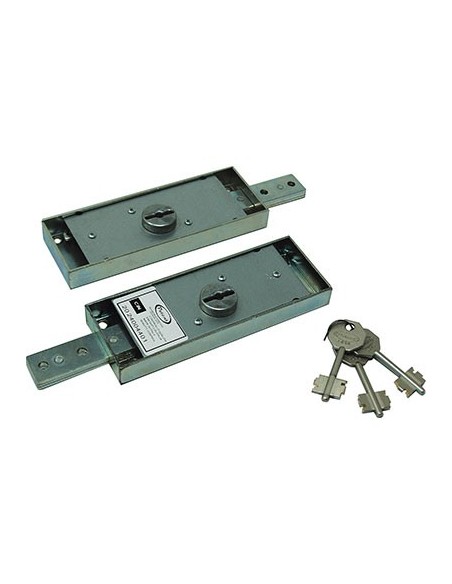 SERRATURA SERRANDA APPLICARE 1625KA POTENT DM LATERALE DX+SX C.DIRITTO CF - PZ 2