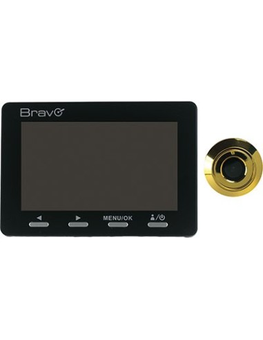 SPIONCINO ELETTRONICO MAXI SOTTOCCHIO BRAVO ORO CON SCHERMO LCD 4,3" MM. 40-105