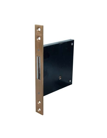 SERRATURA METALLO INFILARE 1301 FIAM B.Q OTTONE SAT F.MM 22 C.SPILLO M4 E.MM 60