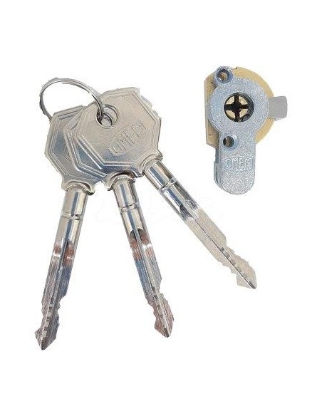 CILINDRO A CROCE 4052 OMEC ACCIAIO CHIAVI 3