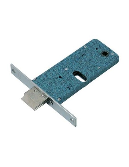 SERRATURA METALLO INFILARE 780 OMEC B.Q NICH F.MM 16 F.OVALE M1+SCR H.MM 64 E.MM 70