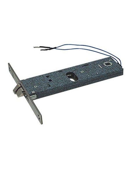 SERRATURA METALLO INFILARE ELETTRICA 899 OMEC B.Q NICH F.MM 16 F.OVALE+SCR H.MM 44 E.MM 80