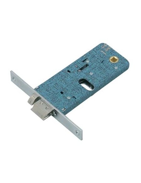 SERRATURA METALLO INFILARE ELETTRICA 388 OMEC B.Q NICH F.MM 16 F.OVALE M1+SCR H.MM 64 E.MM 60