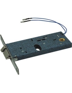 SERRATURA METALLO INFILARE ELETTRICA 888 OMEC B.Q NICH F.MM 16 F.OVALE M1+SCR H.MM 64 E.MM 80