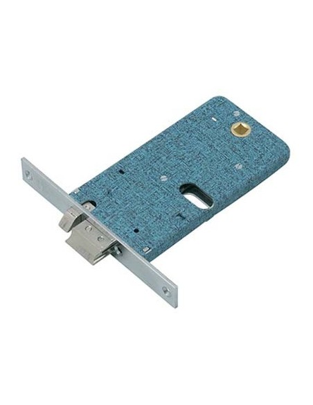SERRATURA METALLO INFILARE ELETTRICA 877 OMEC B.Q NICH F.MM 16 F.OVALE M1+SCR H.MM 78 E.MM 80