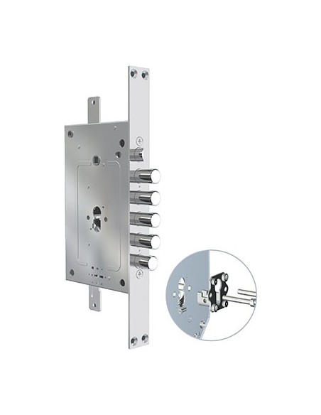 SERRATURA METALLO INFILARE 2951 PE-DM CR DM+F.SAGOM M2 TRIPL+SCR IP.MM 28 E.MM 68 DX/SX
