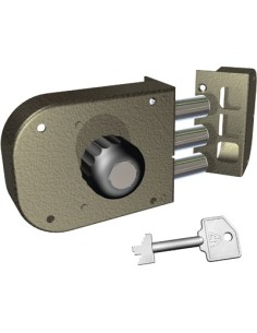 SERRATURA LEGNO APPLICARE 1600 CR C.POMPA M2+ POMOLO E.MM 60 SX