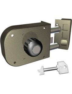 SERRATURA LEGNO APPLICARE 1650 CR C.POMPA M2+SCR+POMOLO E.MM 60 SX