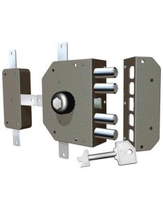 SERRATURA LEGNO APPLICARE 3350P CR C.POMPA M4+POMOLO TRIPL+SCR E.MM 60 SX