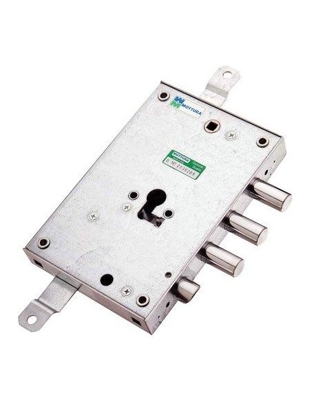 SERRATURA METALLO APPLICARE 85571AN MOTTURA F.SAGOM M4 TRIPL+SCR IP.MM 37 E.MM 63 DX SP.MM 10