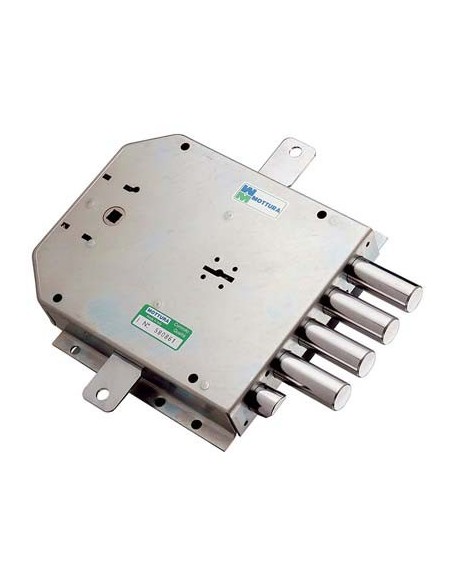 SERRATURA METALLO APPLICARE 50555 MOTTURA DM M4 TRIPL+SCR IP.MM 25 E.MM 60 DX