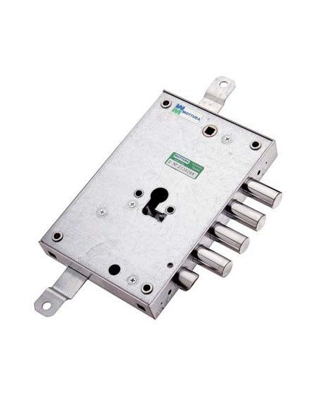 SERRATURA METALLO APPLICARE 85571 MOTTURA F.SAGOM M4 TRIPL+SCR IP.MM 28 E.MM 63 DX