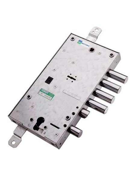 SERRATURA METALLO APPLICARE 54597 MOTTURA DM+F.SAGOM M4 TRIPL+SCR IP.MM 28 E.MM 63 DX