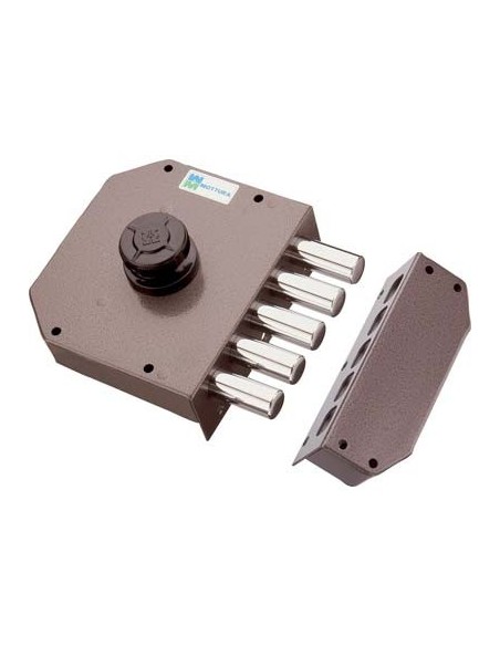 SERRATURA LEGNO APPLICARE 30601 MOTTURA C.POMPA M4+POMOLO E.MM 63 SX