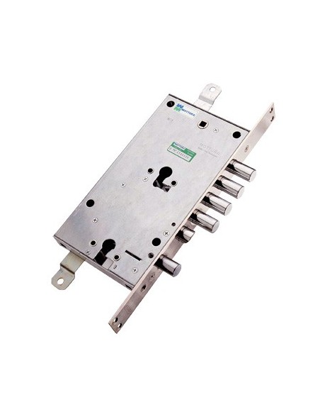 SERRATURA METALLO INFILARE 85795 MOTTURA DOPPIO F.SAGOM M4 TRIPL+SCR IP.MM 28 E.MM 63 SX